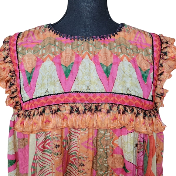 Siddhartha Bansal Sanya Ruffled Blouse from Anthropologie Women's Size XL - Picture 6 of 16
